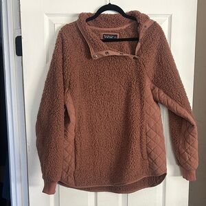 Abercrombie & Fitch Brown Sherpa Hoodie